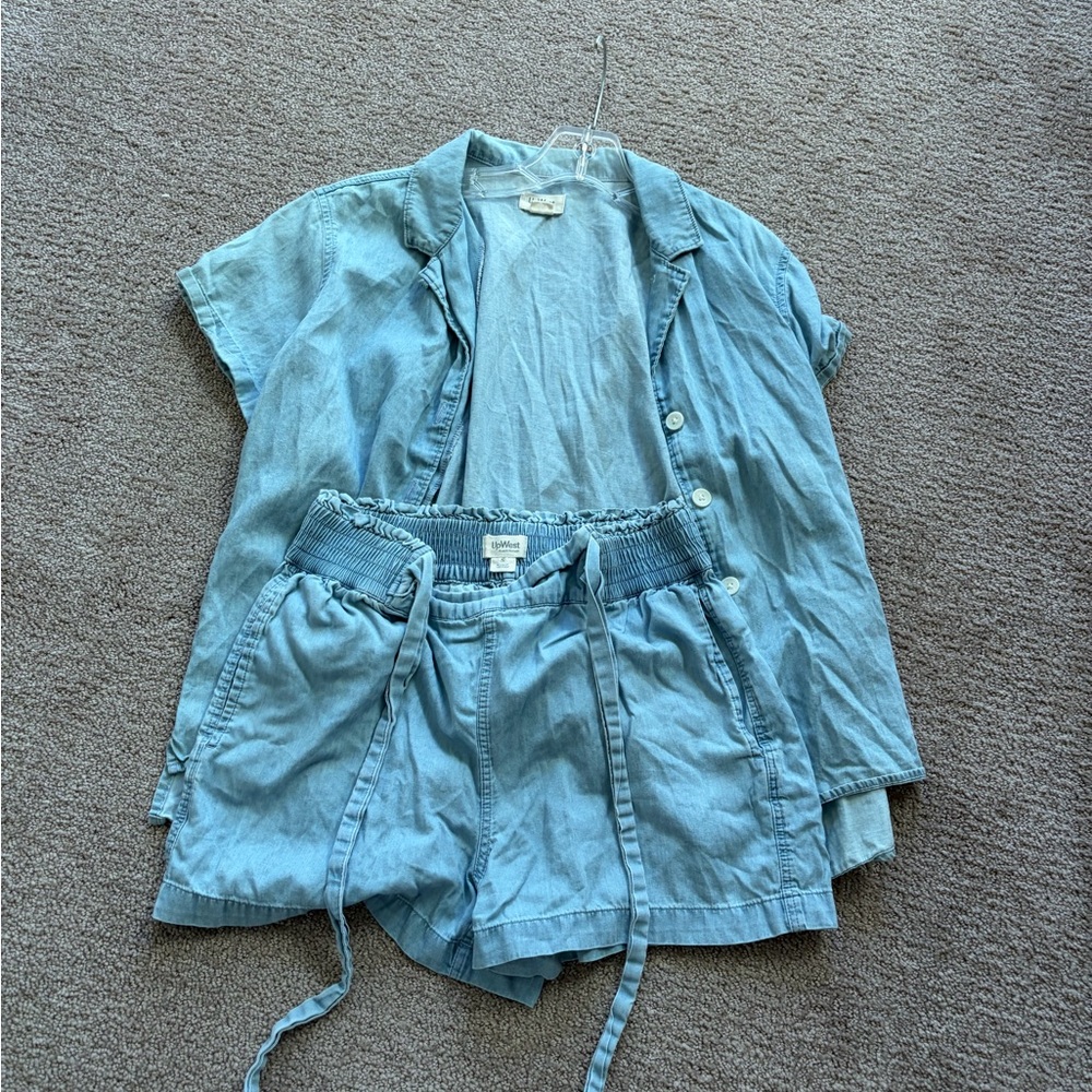 UpWest Light Blue Denim Set